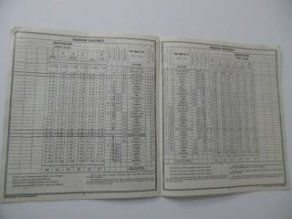 1936 Santa Fe and Denver Rio Grande Western Joint Employee Timetable No 61 ATSF 3