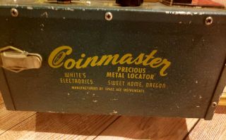 Vintage White ' s Electronics Coinmaster Precious Metal Detector Waterproof No.  LV 3