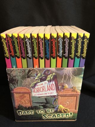 Vintage 1990s Rl Stine Goosebumps Haunted School Boxed Set 14 Books Scholastic
