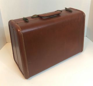 Vintage Samsonite Shwayder Bros Brown Small 15 " Hardcase No.  4916 Carry - On