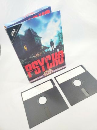 1988 Psycho Bates Motel - Vintage Computer Video Game - Box Office Inc.  Ibm