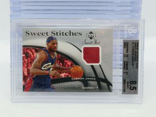 2006 - 07 Ud Sweet Shot Lebron James Game Jersey Sp Bgs 8.  5 Cavaliers S21