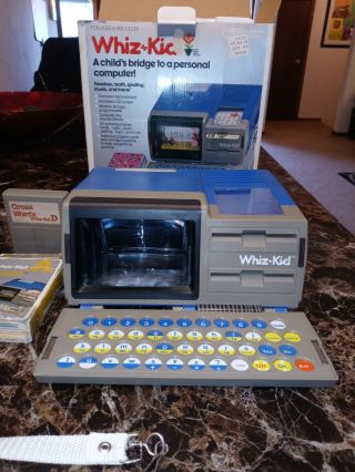 Vintage 1984 Vtech Whiz - Kid Computer With Accessories