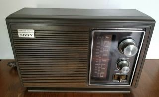 Vintage Sony Am/fm 2 Band Radio Fidelity Sound Model: Icf - 9630w