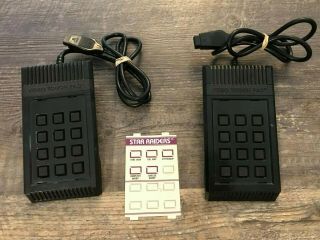 2x Atari 2600 Video Touch Pad Controller - Black Oem Vintage &