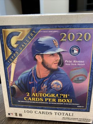 2020 Topps Gallery Mega Box 2 Autographs 100 Cards Factory