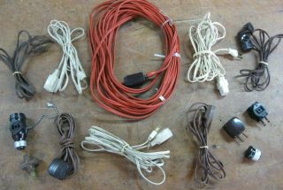 Light Duty Household Extension Cords And Adaptors,  Vintage