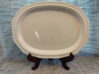 Pfaltzgraff Heritage White 16 Inch Oval Serving Platter Vintage