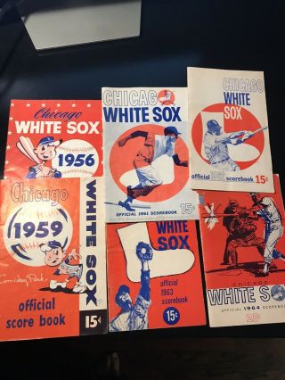Vintage White Sox Score Books 50’s/60’s