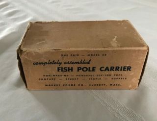 Vintage Fish Pole Carrier Market Forge Co.  Model 60