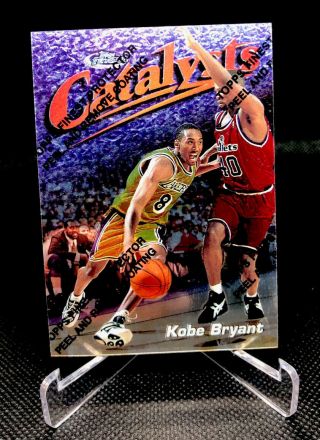 Kobe Bryant 1997 - 98 Topps Finest Catalysts Card 137 W/ Coating La Lakers Hof