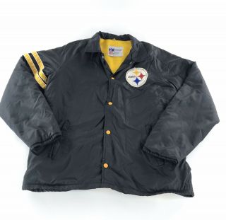 Vintage Pittsburgh Steelers Stahl - Urban Black Light Weight Jacket Size M Nfl