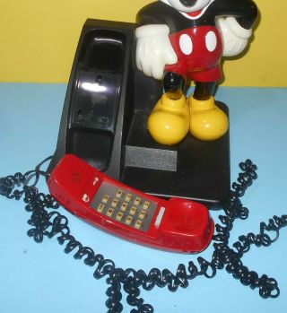 Vintage Disney Mickey Mouse AT&T Corded Land Line Touch Tone Telephone Phone 2