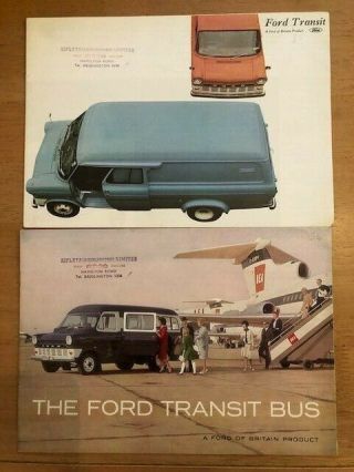 Vintage Ford Transit Van & Bus Sales Brochures 1960s / 70s