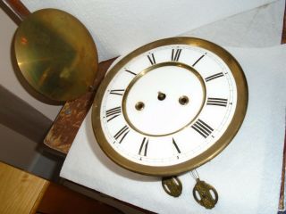 Antique - Gustav Becker - 2 Wt.  Vienna Regulator Clock Movt.  - Ca.  1900 - To Restore - E381