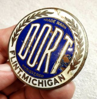 DORT Enamel Radiator Badge Emblem 1915 - 1924 VERY RARE 2