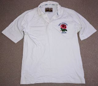 Vintage England Rugby Shirt World Champions Cotton Traders Size M