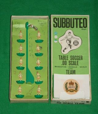 Subbuteo 25 Vintage H/w Celtic Football Soccer Team Boxed