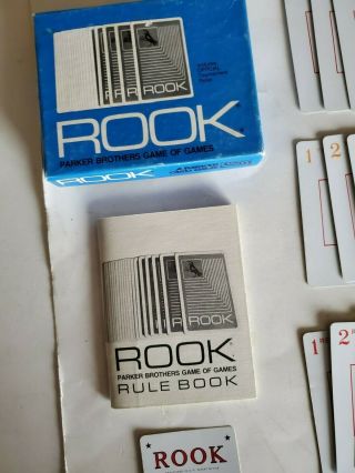 Vintage 1972 Parker Brothers Rook Card Game And Complete
