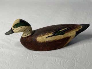 Vintage Classic American Decoy Duck Ben Schmidt’s Widgeon Joe Seme 1986 Painted