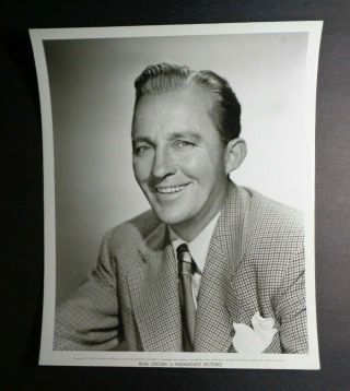 Bing Crosby Vintage Portrait Photo C1957.  8x10 " Paramount Photo By Bud Fraker "