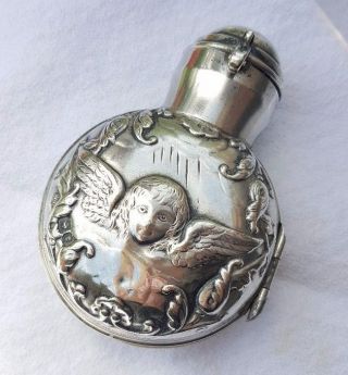 Antique British Sterling Silver Perfume Bottle Holder