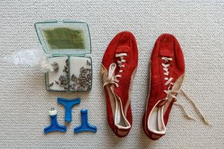 Vintage Puma Track Racing Spikes 1970s Era Includes Spikes And Tools