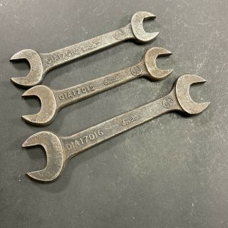 3x Vintage Tw Enfo Ford 01a17015 & 6 Open End Spanners Wrench Car Tool Kit