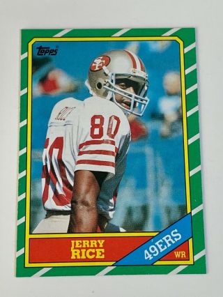 1986 Topps - Jerry Rice (rc) - Rookie - San Francisco 49ers