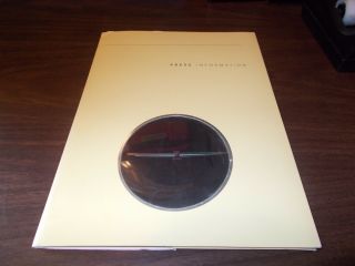 Ford Thunderbird Concept Car Media Press Kit Issued In 1999