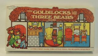 Vtg Cadaco The Goldilocks And Three Bears Board Game Cadaco Made In Usa 360 1973