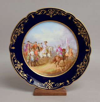 An Antique French Sevres Chateau Des Tuileries Cabinet Plate