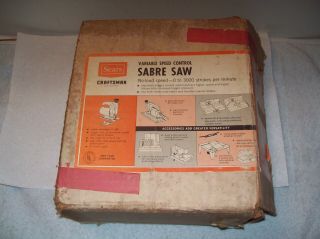 Vtg.  Sears Craftsman Electric Sabre Saw Model 315.  27970 W/ Edge Guide & More