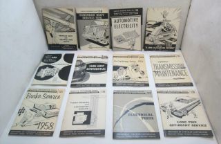 Vtg 12 Service Reference Books 1957 - 58 Session 115 - 128 Chrysler Plymouth Dodge