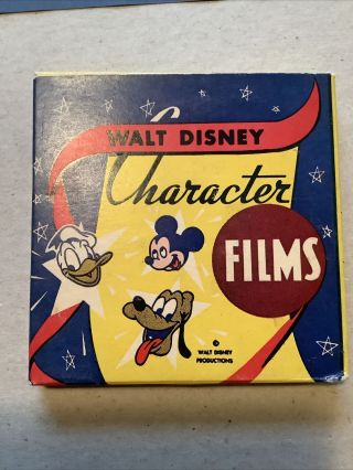 Vintage 8mm Walt Disney Character Films 2151 Mickey’s Parrot - Mickey & Kidnapper