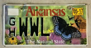 Arkansas Butterfly Wildlife Specialty License Plate Gh Wwl The Natural State