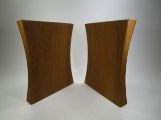2 Danish Modern Mid Century Teak Wood Table Legs End Coffee Bench Diy