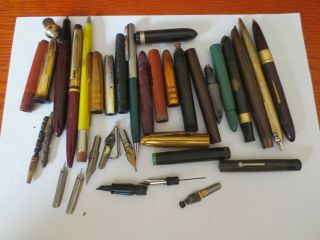 Vintage Fountain Pens - Fountain Pen Parts - Collectable Pens - Sheaffer - Wearever Etc.
