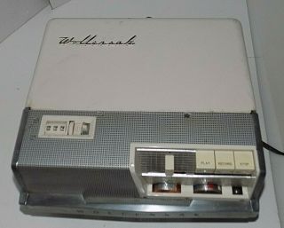 Vintage Wollensak Reel To Reel Tape Recorder Model T - 1500 W/ Mic