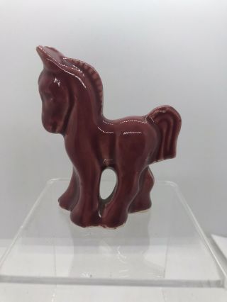 Vintage SHAWNEE Pottery Mini Miniature CIRCUS HORSE 2 3/4 