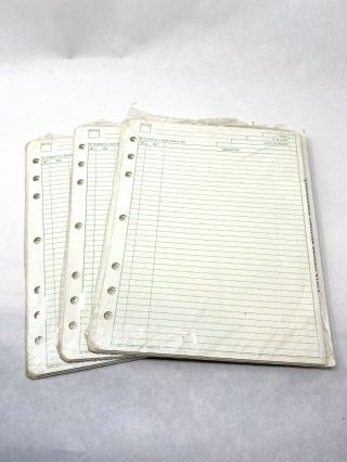 Vintage Nos Day - Timer 90832 Sheets To Do List Ruled Green Ink Pages 3 Packs