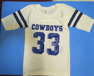 Vintage Rawlings 33 Tony Dorsett Dallas Cowboys Jersey,  Youth Size Sm: 6 - 8