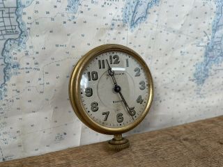Vintage - Antique - Waltham Watch Co.  - 8 Days - U.  S.  A.  - Large Car Clock