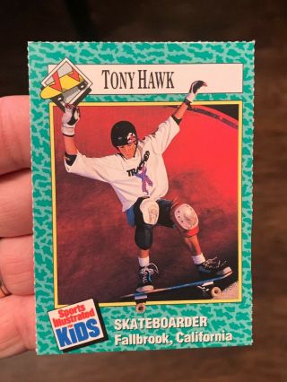 1990 Sports Illustrated For Kids Sifk Tony Hawk 152 Rookie Card Rc