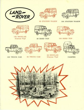Vintage Land - Rover 88 & 109 Series Iia Sales Brochure From The 1960s