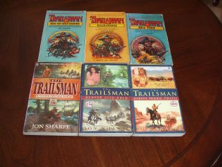 6 The Trailsman Novels By Jon Sharpe Old West Series Vintage Skye Fargo