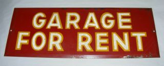 Garage Sign Vintage Metal Reflective Smaltz Letters - -