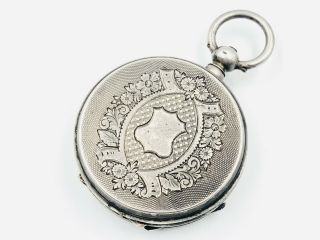 Antique Russian Imperial Pocket Watch Sterling Silver 84 0,  875