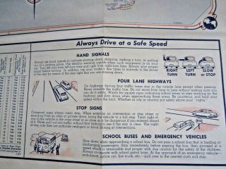 1950 ' s GENERAL MOTORS OLDSMOBILE DIVISION MICHIGAN & US HIGHWAY ROAD MAP 2