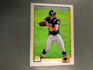 Drew Brees 2001 Topps Football Rookie Card Rc 328 Orleans Saints A5